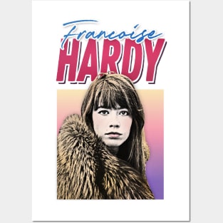 Francoise Hardy / Retro Francophile Design Posters and Art